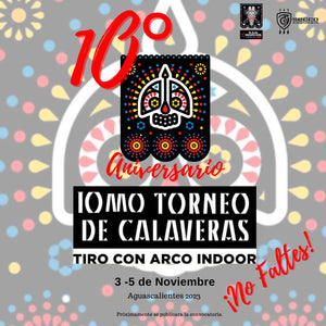 Cordial Invitacion al 10mo Torneo  de Calaveras Indoor en Aguascalientes